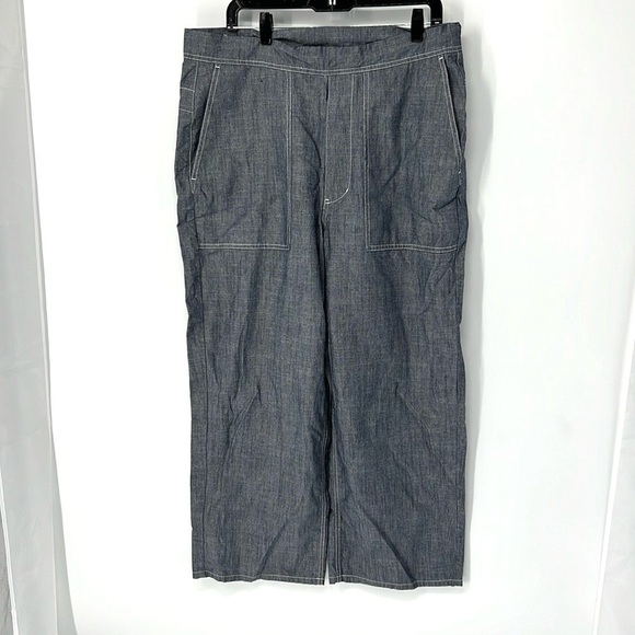 Alpha industries EUC mens cropped wide leg trouser pants medium - Picture 1 of 8